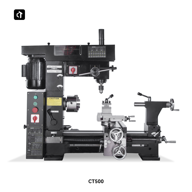 Bench Lathe 750W Metal - CT500型 金属・木工用卓上旋盤フライス盤 750W 多機能旋盤ドリルフライス複合加工機 自動送り機能付き