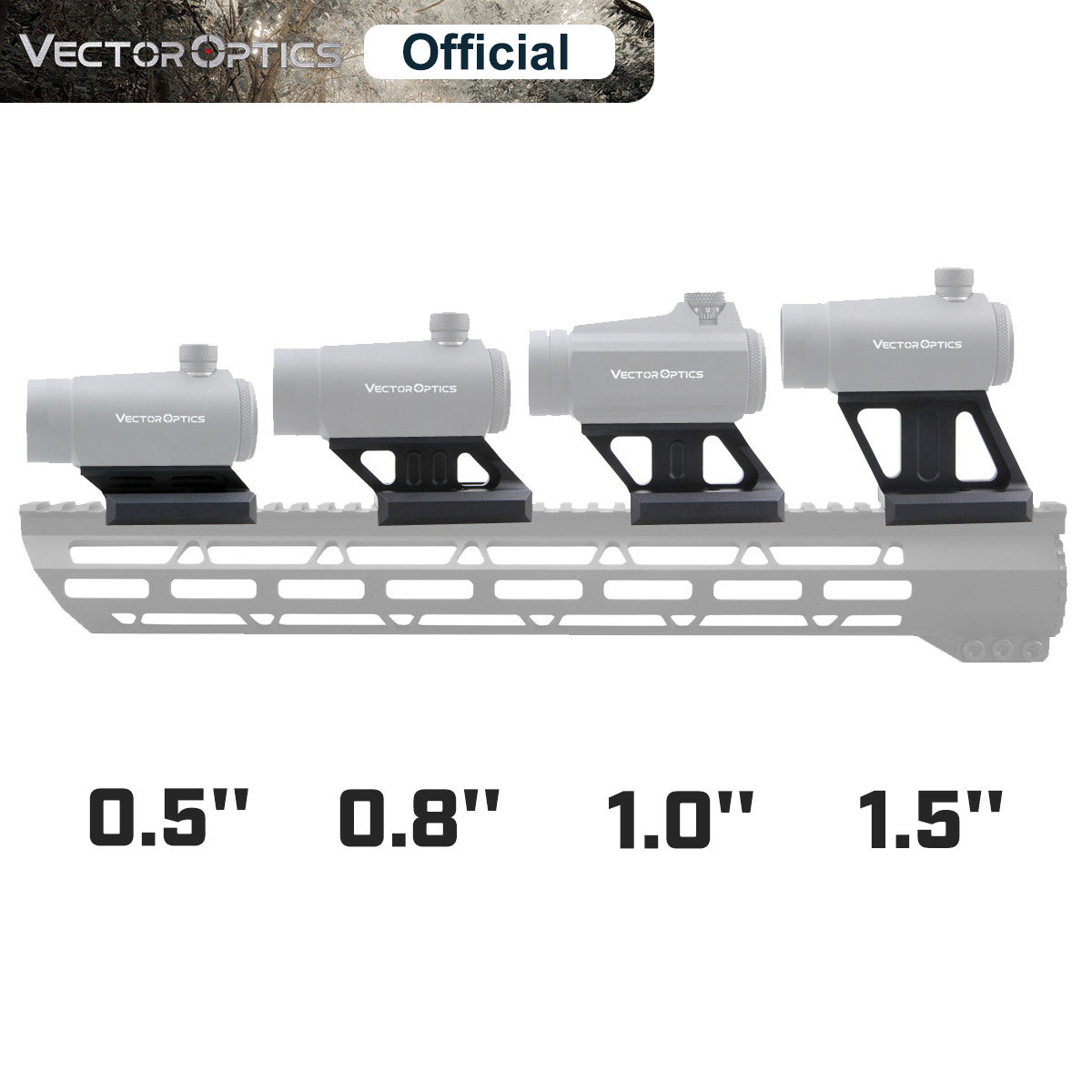 Wood Lathe Bed Extension - Vector Optics レッド ドット ライザー レール