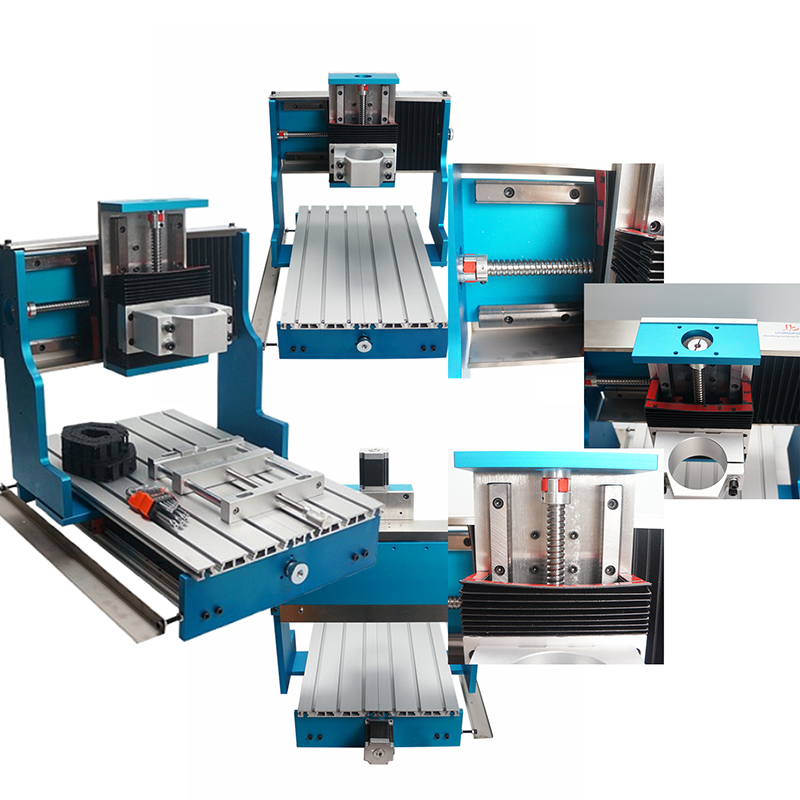 Cnc Wood Lathe Machine - LYスクエアレールリニアガイドCNCフライス盤フレームキット3040L 6040Lツールボールねじウッドルータ旋盤ベッド（ダストカバー付き）