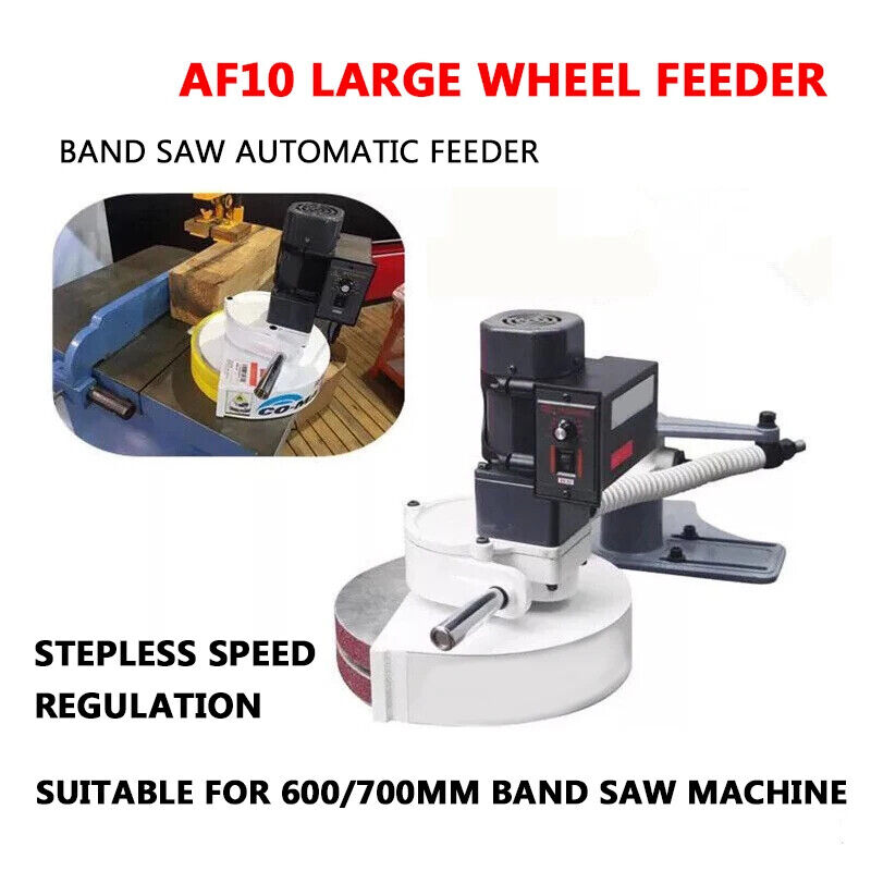 Cnc Wood Lathe Machine - AF10 CNC バンドソー自動フィーダーデスクトップ旋盤機木材カッター 220 V 供給角度調整可能な木工ツール