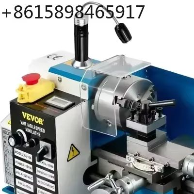 Mini Metal Lathe 7X14 - SIHAOミニ金属旋盤 7x14インチ - 可変速度0-2500RPM、4インチ3爪チャック（角型/丸型）鋼/アルミ用、DIYモデル