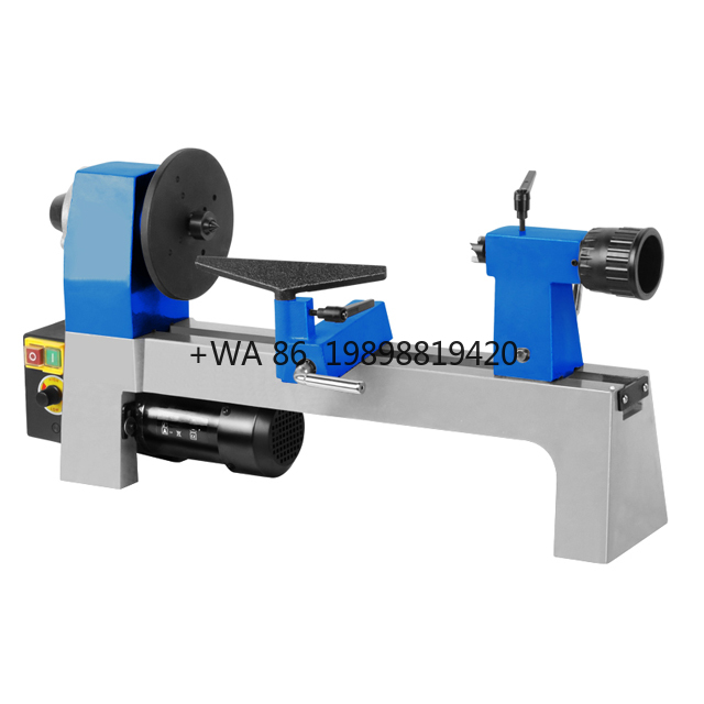 Woodworking Lathe Variable Speed 550W - 速度調整機能付き550W 8インチ可変速ミニ木工自動/手動旋盤ベルト式