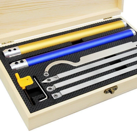 Woodturning Tools Set Hss - ウッドターニングツール用8個セット、木工旋盤用チゼルキット（ボックス入り）、木工ツールアクセサリー用切削インサート、超硬セット
