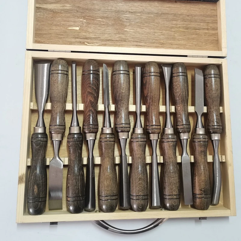 Woodturning Tools Set Hss - 木工旋盤用ハンドツール12本セット。HSS（高速鋼）旋盤用ノミセット。HSS高速鋼製半円形ノミ。