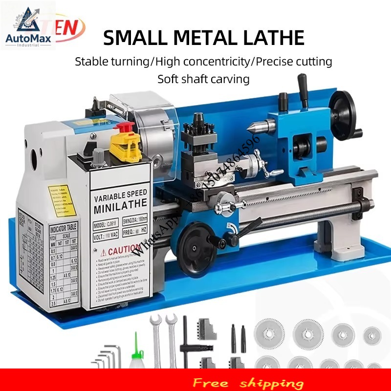 Wood Lathe Chuck 4 Jaw - ミニ金属旋盤 0-2500 RPM 可変速度 ベンチトップ ミニ旋盤