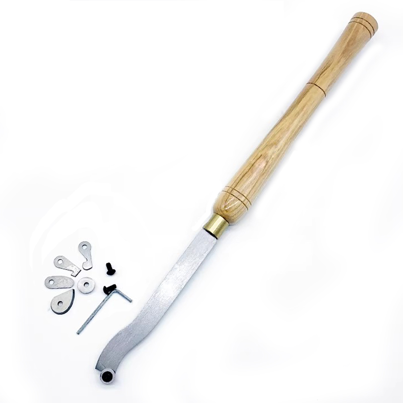 Woodturning Tools Set Hss - 6個入りHSSウッドターニング中空彫刻セット 木製ハンドル付き木工彫刻ツールキット 完全な刃のコレクション クラフトや彫刻に最適