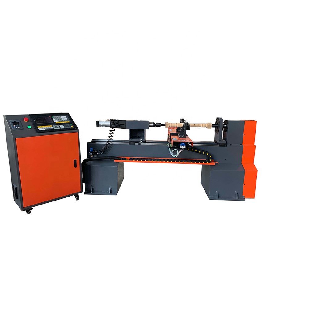 2つの刃を持つ木工旋盤 鋳鋼構造 安定した性能 長さ1000 - Cnc Wood Lathe Machine のレビューと価格