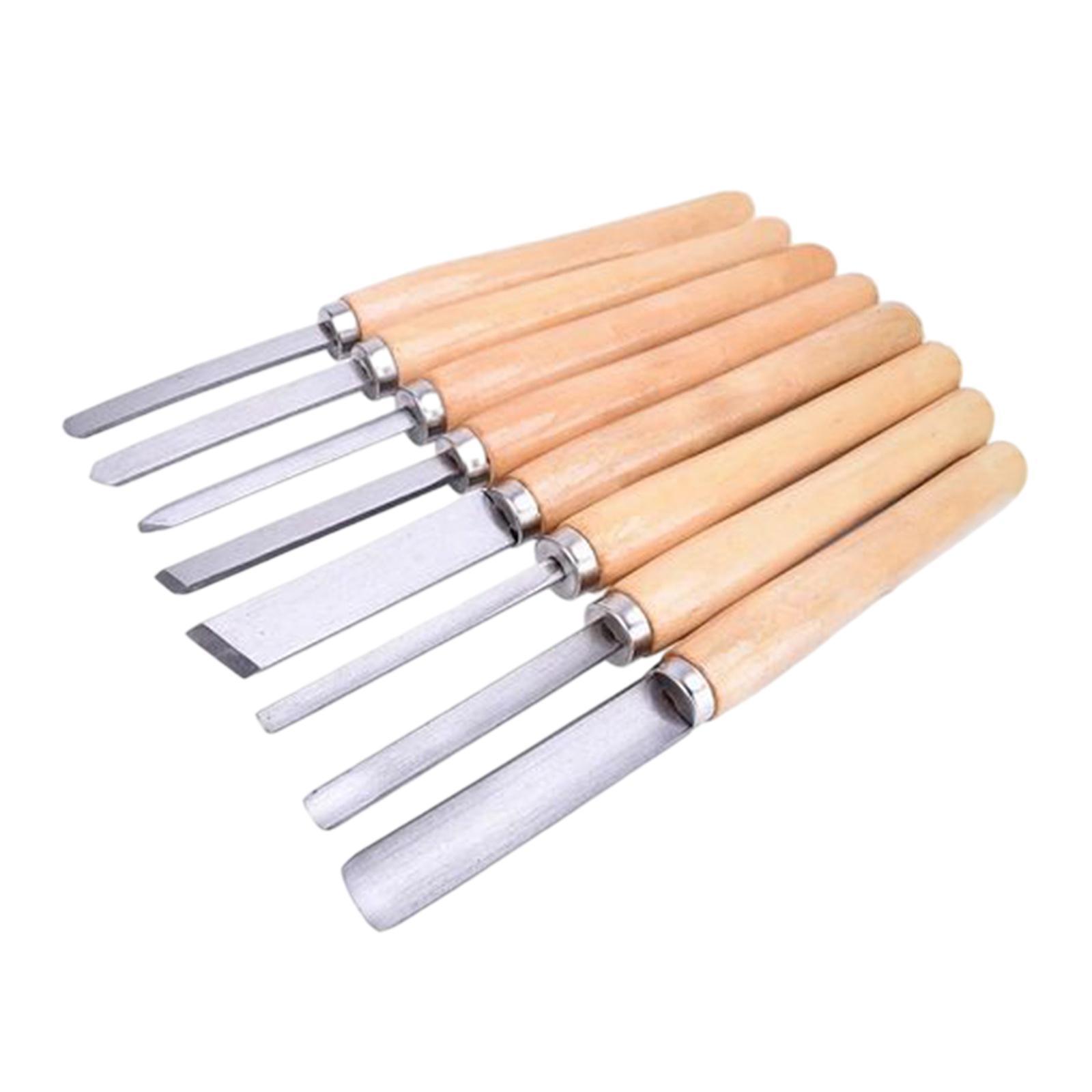 木工用HSS彫刻旋盤セット、鋼製ブレードと木製ハンドル付きツ - Woodturning Tools Set Hss のレビューと価格