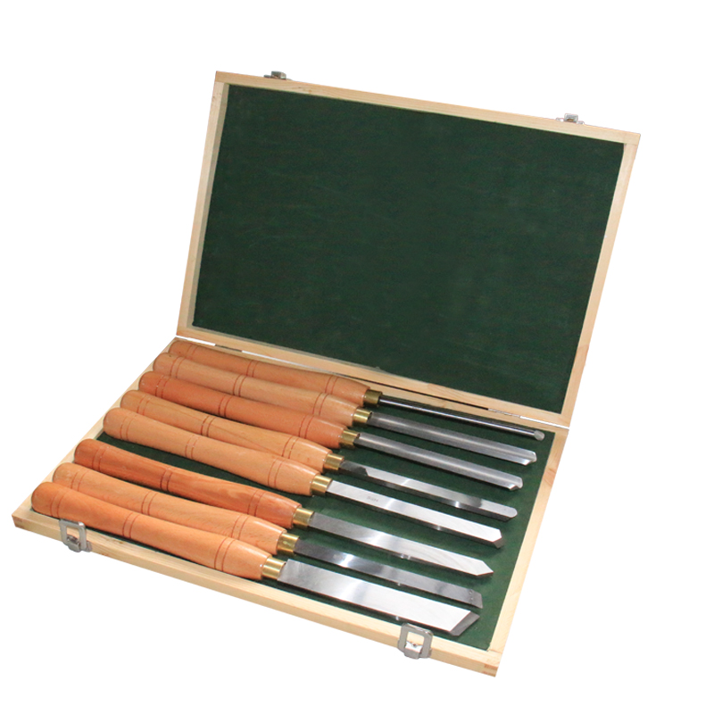 8ピースHSS木工旋盤用ツールセット、ウォルナットハンドル付 - Woodturning Tools Set Hss のレビューと価格