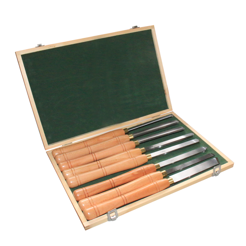8ピースHSS木工旋盤用ツールセット、ウォルナットハンドル付 - Woodturning Tools Set Hss のレビューと価格