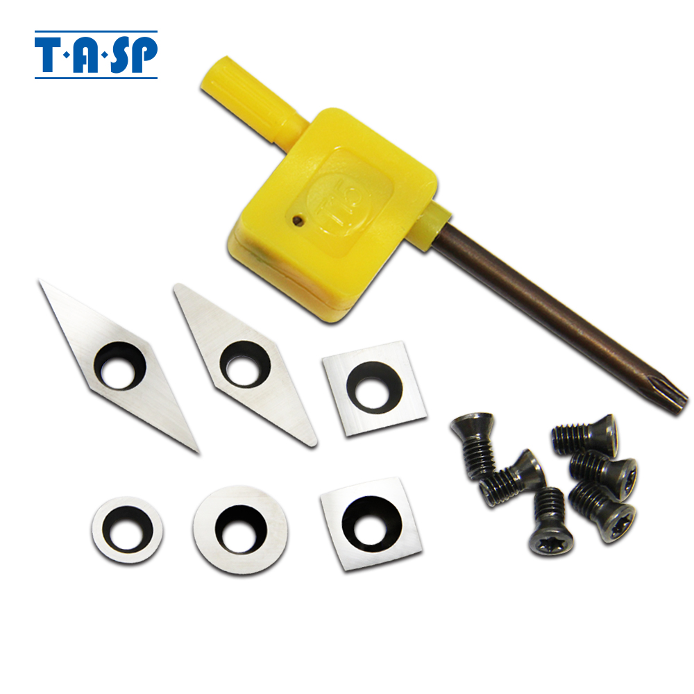 TASP 超硬カッターインサートセットウッドターニングツール - Woodturning Tools Set Hss のレビューと価格