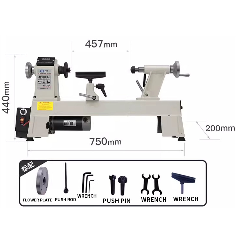 550W/900W 木工旋盤 可変速木工旋盤テールストック  - Woodworking Lathe Variable Speed 550W のレビューと価格