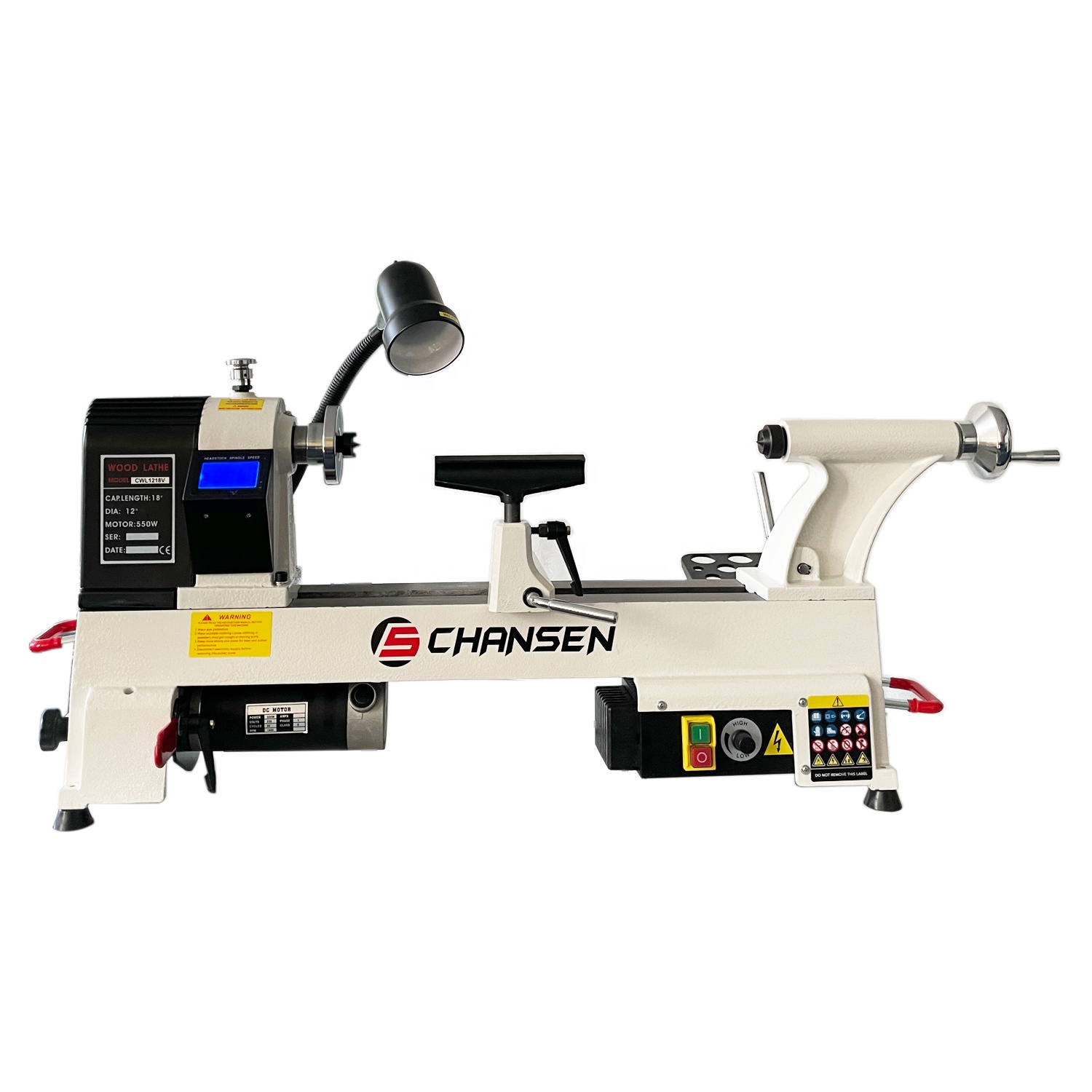 CHANSEN アイテム # CWL1218V 12インチ× - Woodworking Lathe Variable Speed 550W のレビューと価格