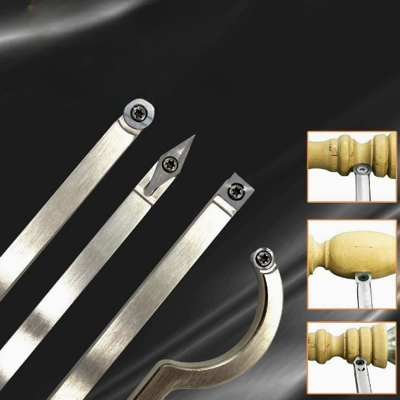 ウッドターニングツール用8個セット、木工旋盤用チゼルキット（ - Woodturning Tools Set Hss のレビューと価格