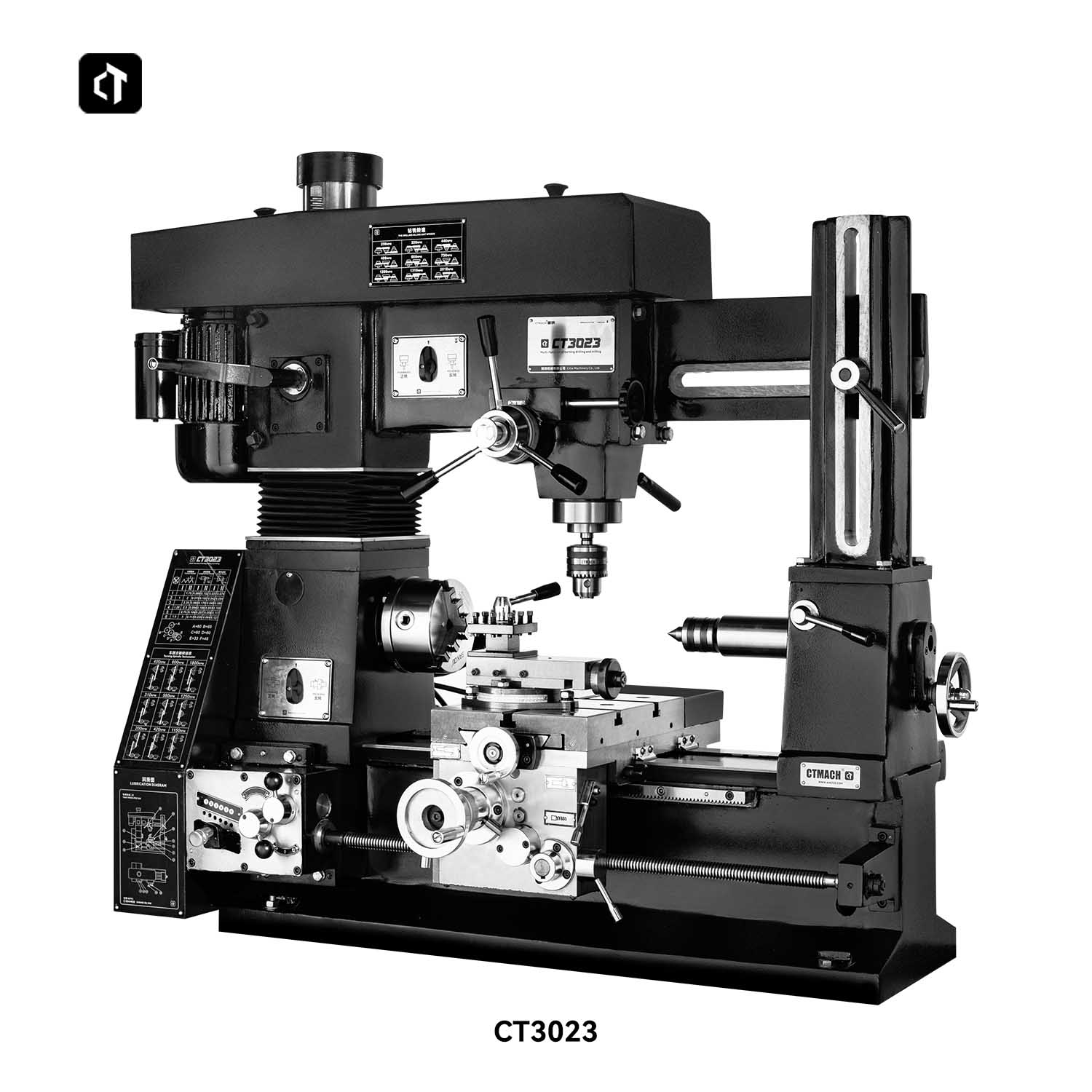 CT3023 多機能ミリング・ドリル加工用金属旋盤。旋盤、ミ - Bench Lathe 750W Metal のレビューと価格