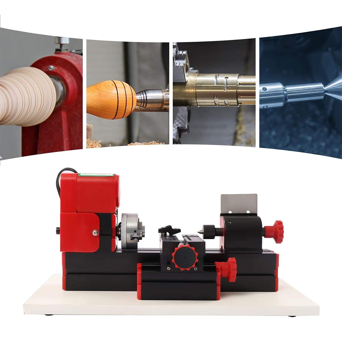 CNC金属電動旋盤,ミニウッドメタル,高速,EUプラグ,日曜 - Cnc Wood Lathe Machine のレビューと価格