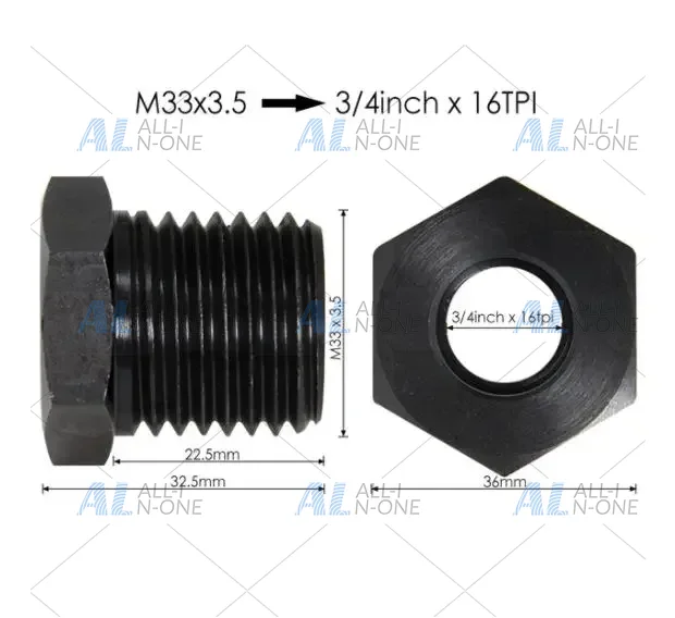 1インチ x 8TPI M33 x 3.5mm M18 -2 - Wood Lathe Duplicator Attachment のレビューと価格
