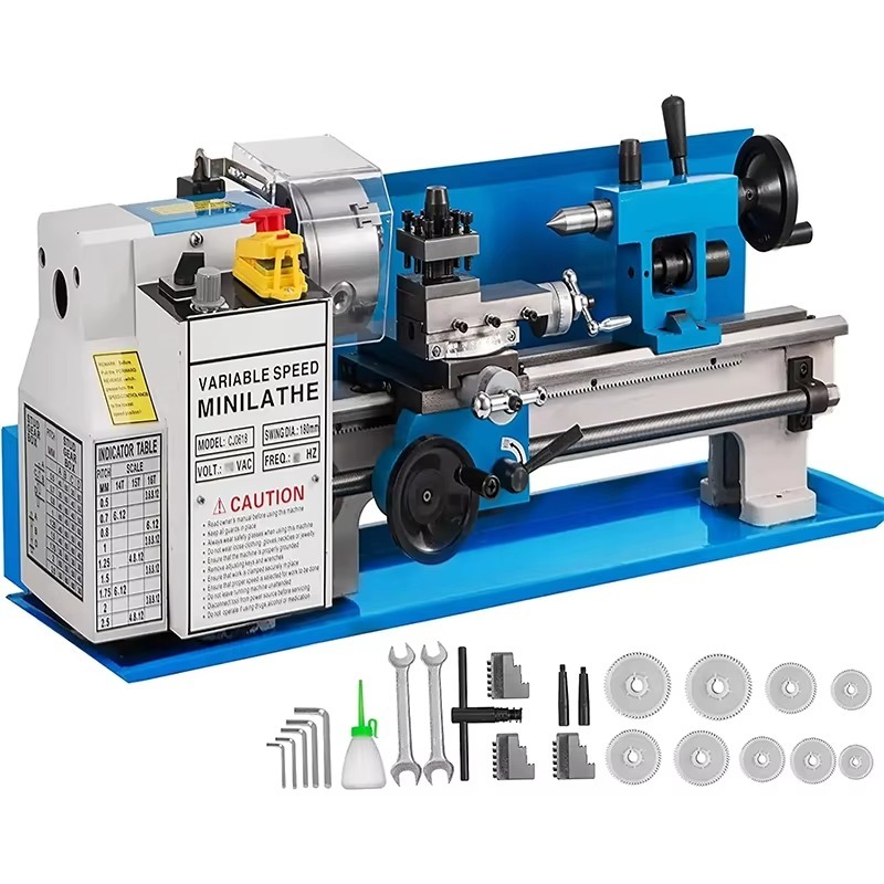 ミニ金属旋盤 0-2500 RPM 可変速度 ベンチトップ  - Wood Lathe Chuck 4 Jaw のレビューと価格