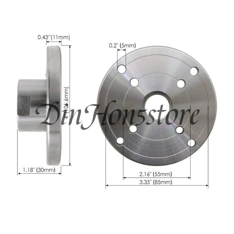 M33 M18 1インチネジ付き木工旋盤用フェイスプレート  - Wood Lathe Faceplate 6 Inch のレビューと価格