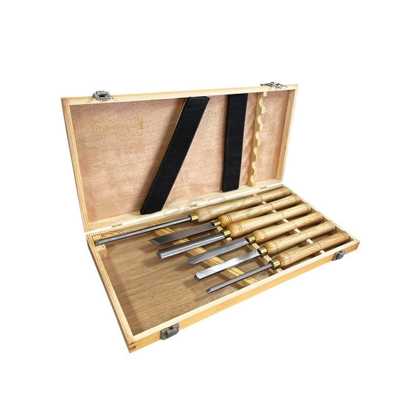 6 ピース/セットのハンドル旋盤ナイフポータブル職人ナイフク - Woodturning Tools Set Hss のレビューと価格