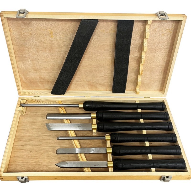 6 ピース/セットのハンドル旋盤ナイフポータブル職人ナイフク - Woodturning Tools Set Hss のレビューと価格