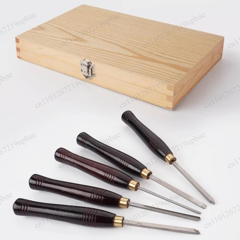 5点セット HSS旋盤用チゼルセット 高速鋼製木工旋盤工具  - Woodturning Tools Set Hss のレビューと価格
