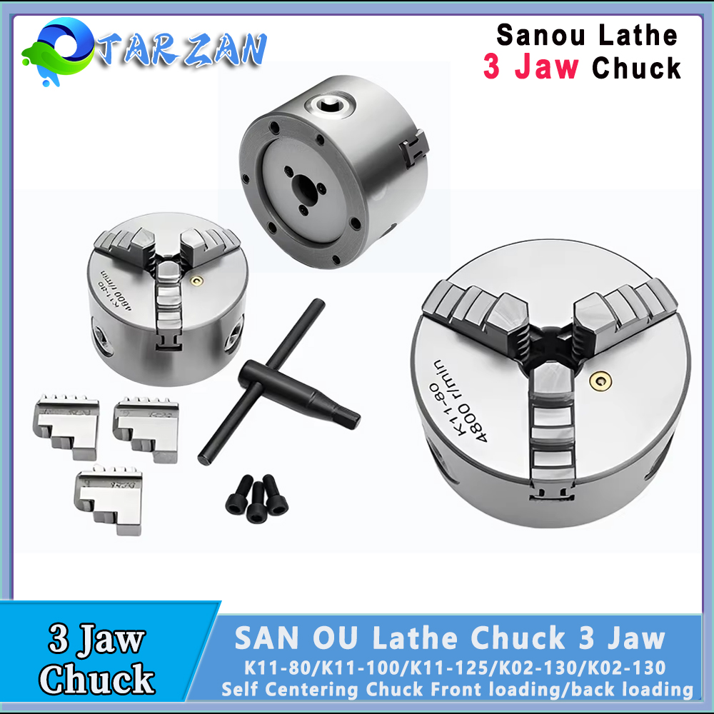 SANOUセルフセンタリング旋盤チャック3爪式手動金属スクロ - Lathe Chuck 3 Jaw 125Mm のレビューと価格