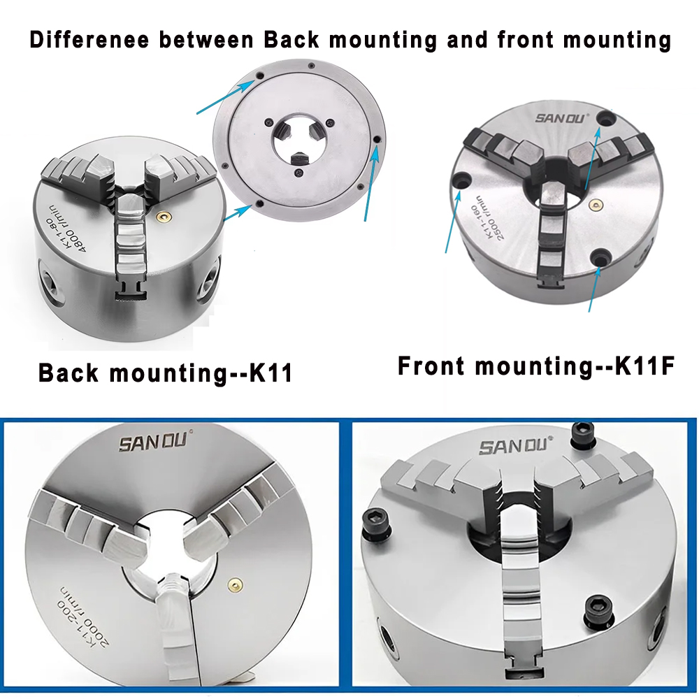 SANOUセルフセンタリング旋盤チャック3爪式手動金属スクロ - Lathe Chuck 3 Jaw 125Mm のレビューと価格